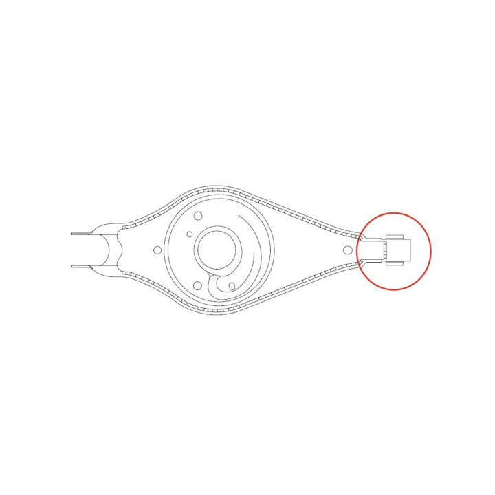Tuleja Silentblock wahacza CTR GV0551