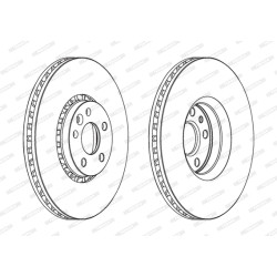 Tarcza hamulcowa FERODO DDF1801C-1