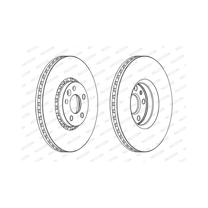 Tarcza hamulcowa FERODO DDF1801C-1