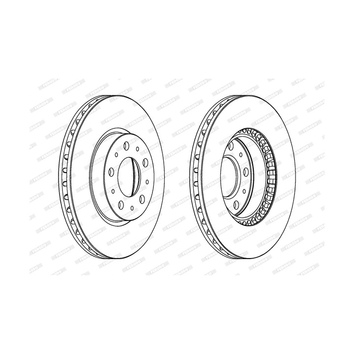 Tarcza hamulcowa FERODO DDF605C