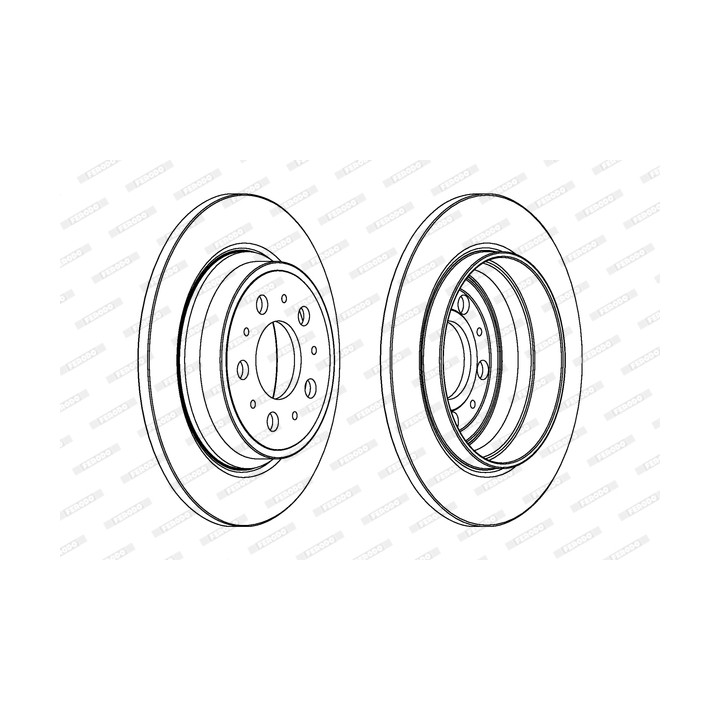 Tarcza hamulcowa FERODO DDF1079C