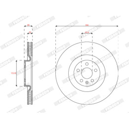 Tarcza hamulcowa FERODO DDF2853C