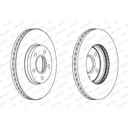 Tarcza hamulcowa FERODO DDF1222C