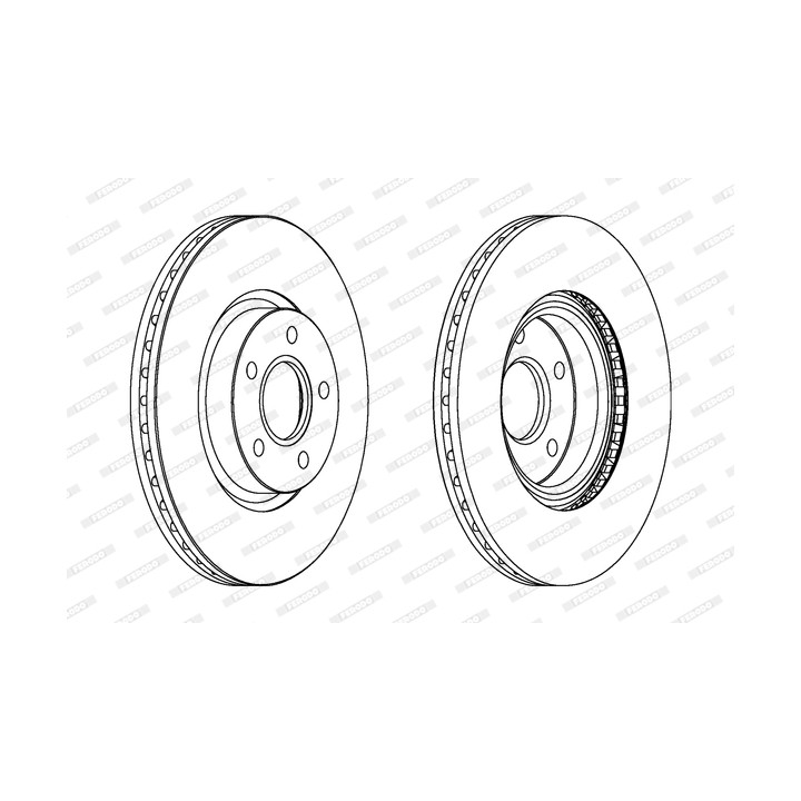 Tarcza hamulcowa FERODO DDF1225C