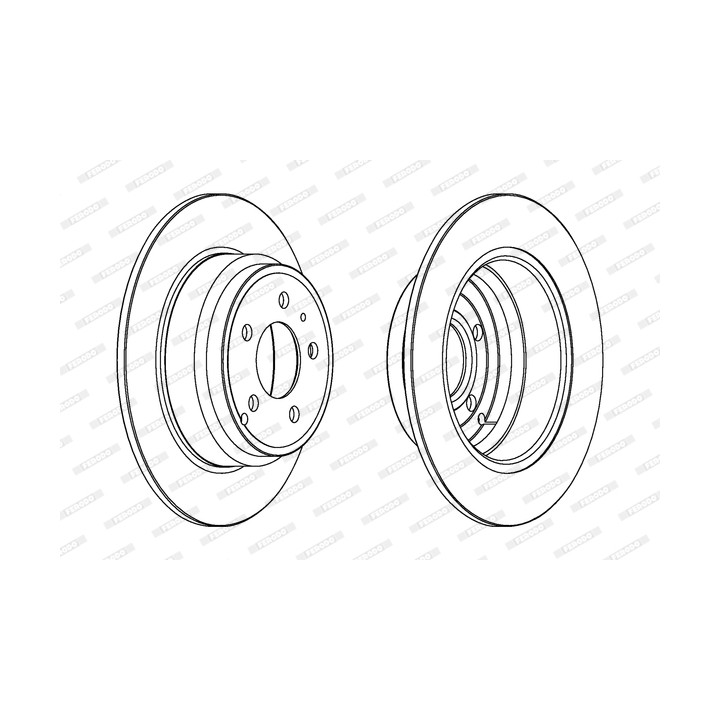 Tarcza hamulcowa FERODO DDF552C
