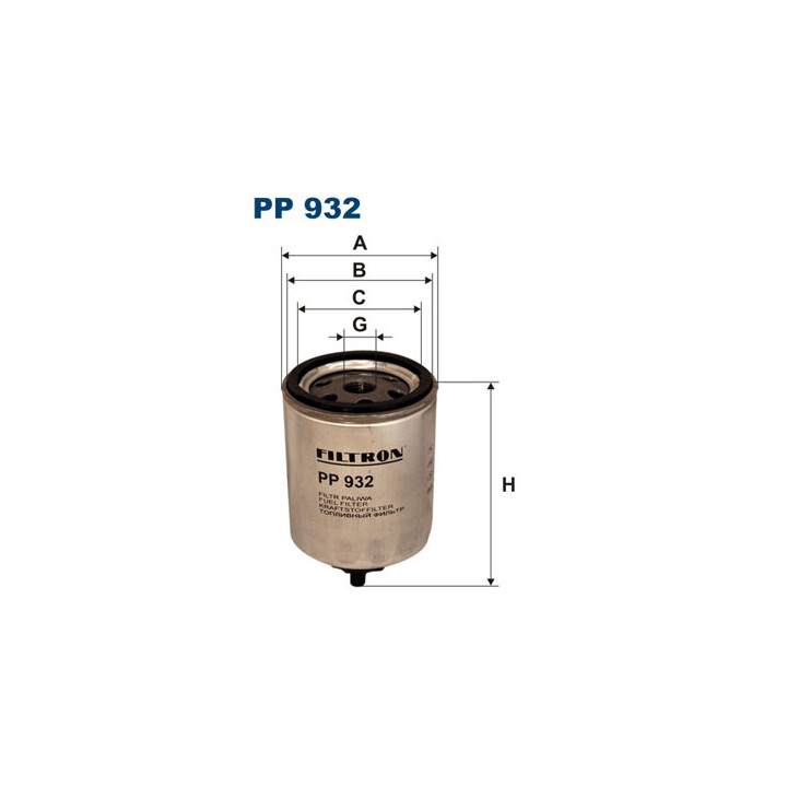 Filtr paliwa FILTRON PP 932