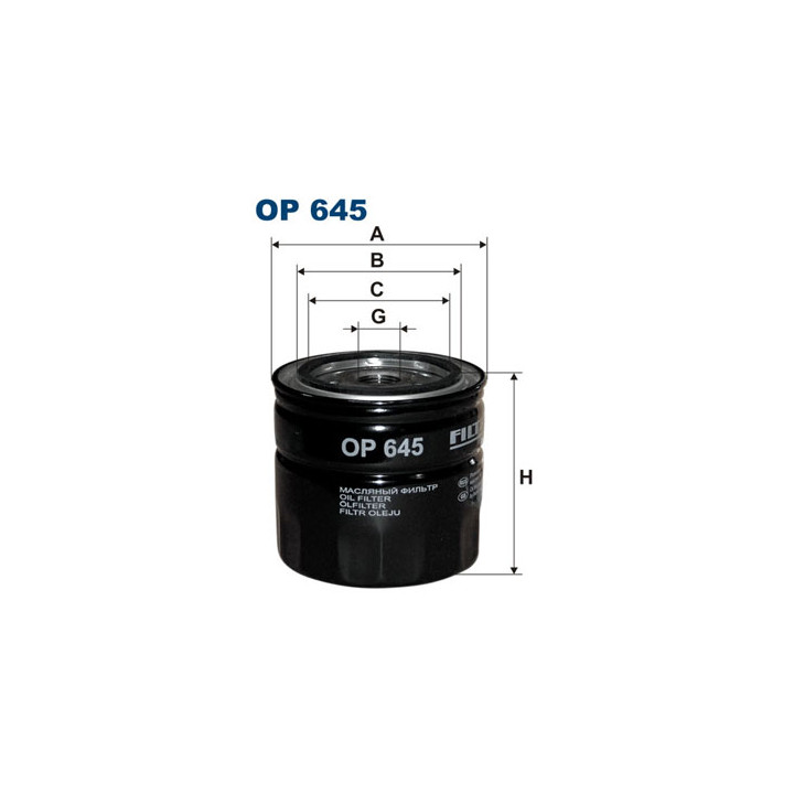 Filtr oleju FILTRON OP 645