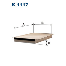Filtr kabinowy FILTRON K 1117