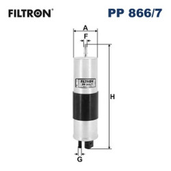 Filtr paliwa FILTRON PP 866/7