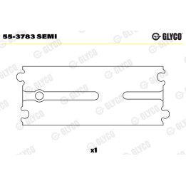 Tuleja główki korbowodu GLYCO 55-3783 SEMI