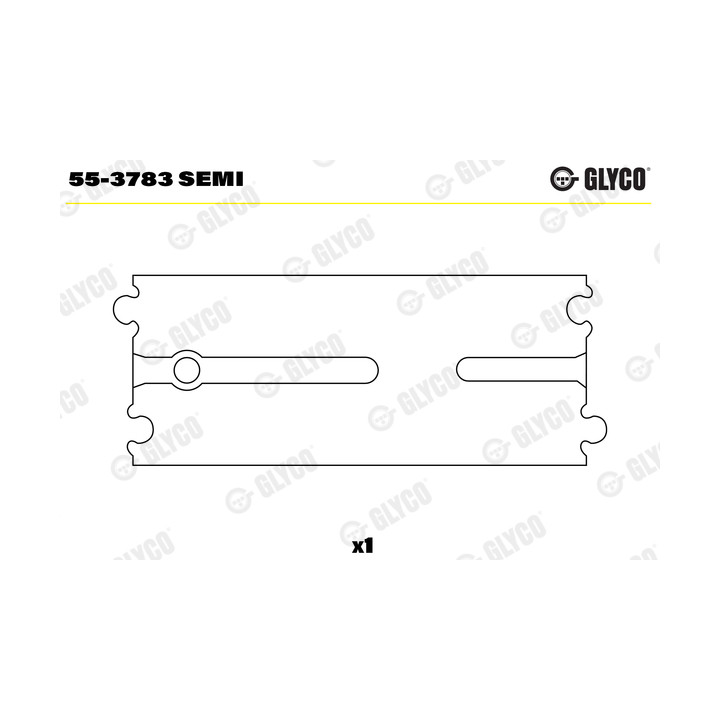 Tuleja główki korbowodu GLYCO 55-3783 SEMI