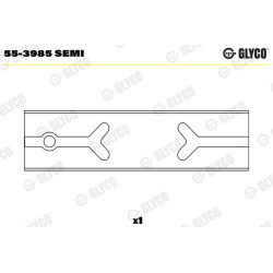 Tuleja główki korbowodu GLYCO 55-3985 SEMI