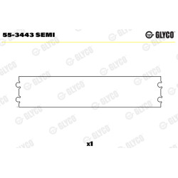 Tuleja główki korbowodu GLYCO 55-3443 SEMI