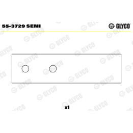 Tuleja główki korbowodu GLYCO 55-3729 SEMI