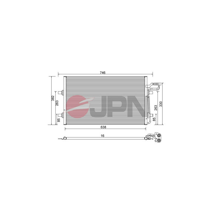 Skraplacz klimatyzacji JPN 60C9147-JPN