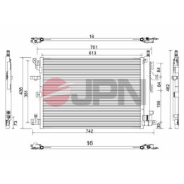 Skraplacz klimatyzacji JPN 60C9148-JPN