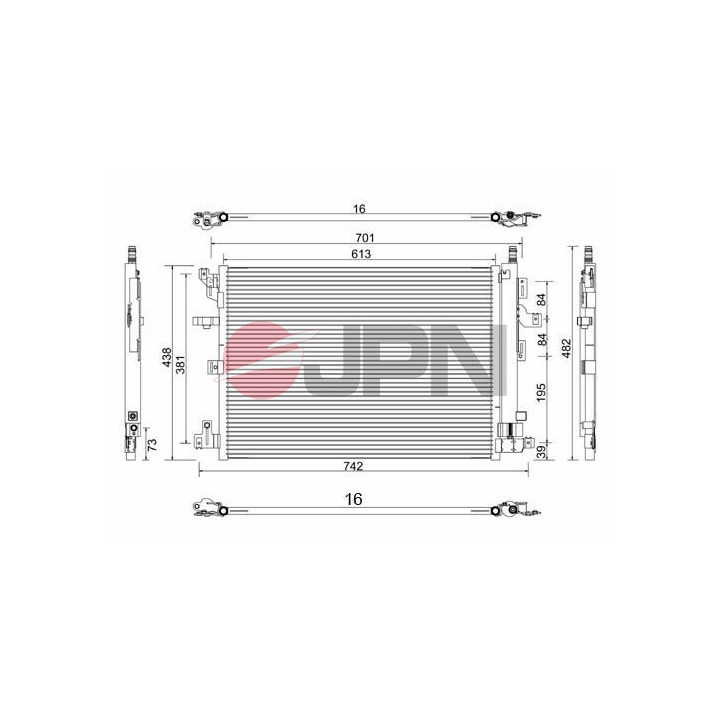 Skraplacz klimatyzacji JPN 60C9148-JPN