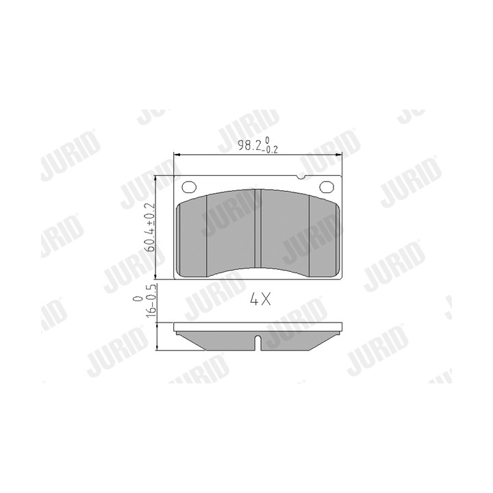 Klocki hamulcowe JURID 571234J