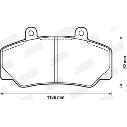 Klocki hamulcowe JURID 571370J