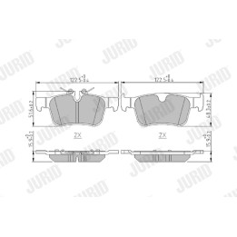 Klocki hamulcowe JURID 573977J
