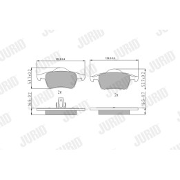 Klocki hamulcowe JURID 573021J