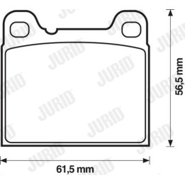 Klocki hamulcowe JURID 571417J