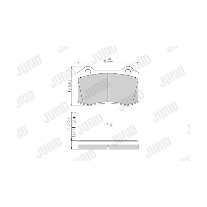 Klocki hamulcowe JURID 573149J