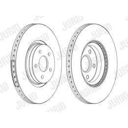 Tarcza hamulcowa JURID 562434JC-1