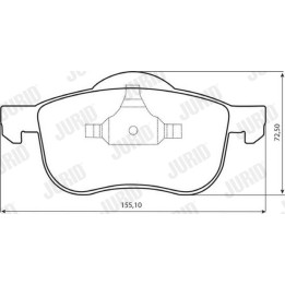 Klocki hamulcowe JURID 573003J