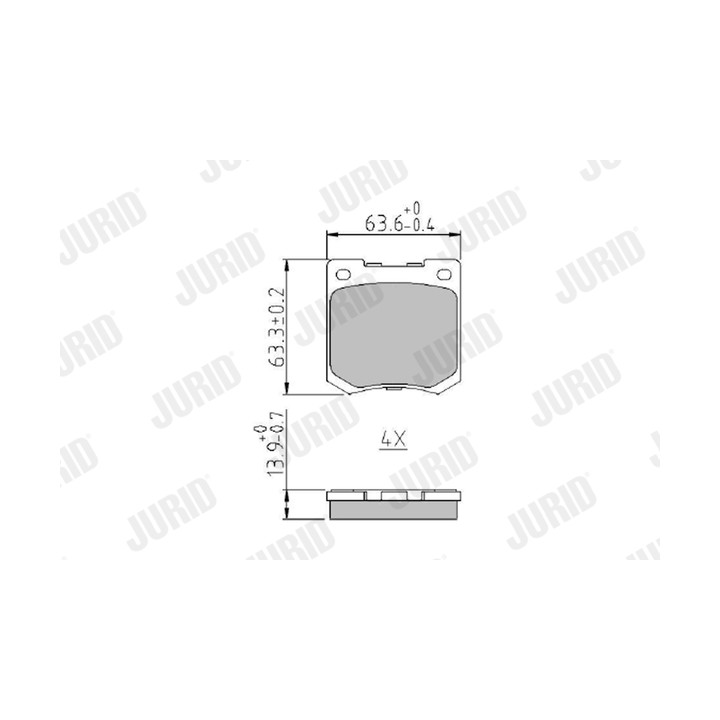 Klocki hamulcowe JURID 573961J