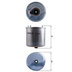 Filtr paliwa KNECHT KL 780