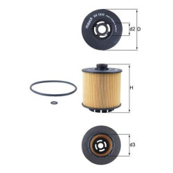 Filtr oleju KNECHT OX 1312D