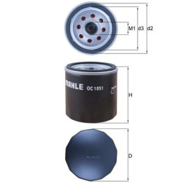Filtr oleju KNECHT OC 1051