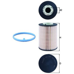 Filtr paliwa KNECHT KX 393D
