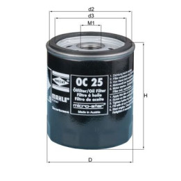 Filtr oleju KNECHT OC 25