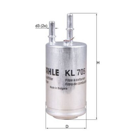 Filtr paliwa KNECHT KL 705