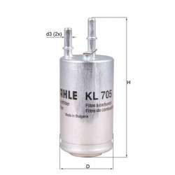 Filtr paliwa KNECHT KL 705