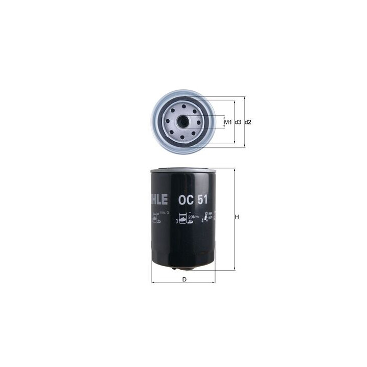 Filtr oleju KNECHT OC 51
