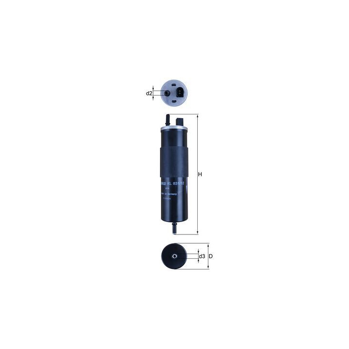 Filtr paliwa KNECHT KL 831/12