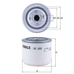 Filtr oleju KNECHT OC 222