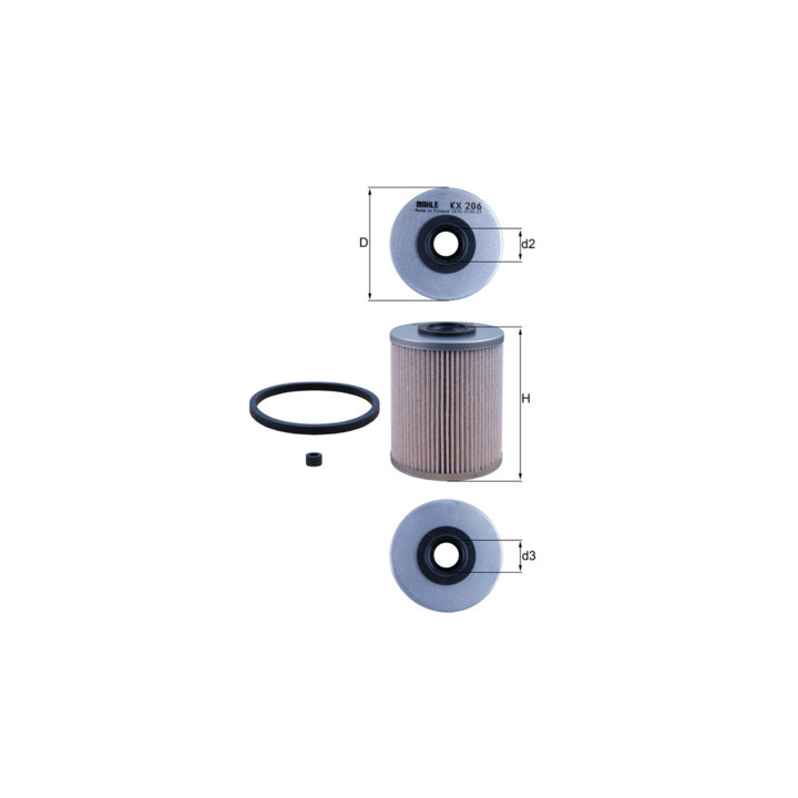 Filtr paliwa KNECHT KX 206D