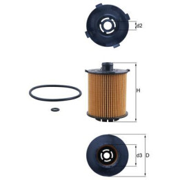 Filtr oleju KNECHT OX 1357D