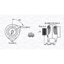 Alternator MAGNETI MARELLI 063377416010