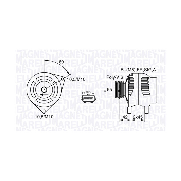 Alternator MAGNETI MARELLI 063377416010