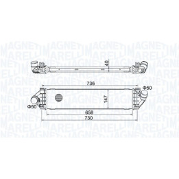 Chłodnica powietrza Intercooler MAGNETI MARELLI 351319204270