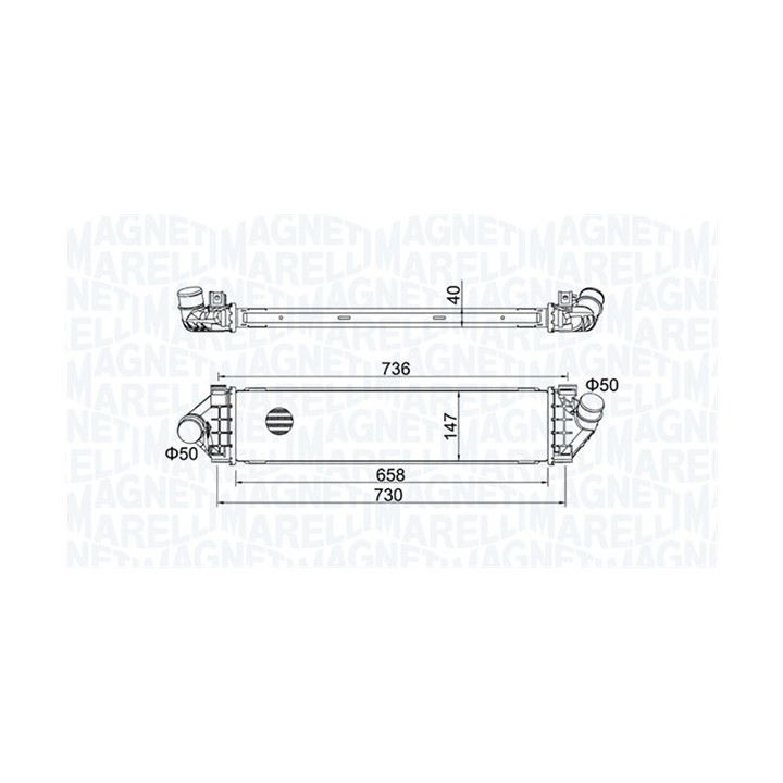 Chłodnica powietrza Intercooler MAGNETI MARELLI 351319204270