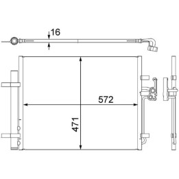 Skraplacz klimatyzacji MAHLE AC 441 000S