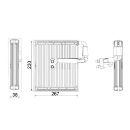 Parownik klimatyzacji MAHLE AE 27 000P