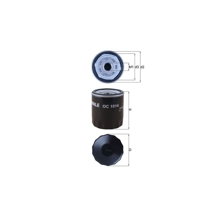 Filtr oleju MAHLE OC 1014