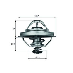 Termostat MAHLE TX 28 88D